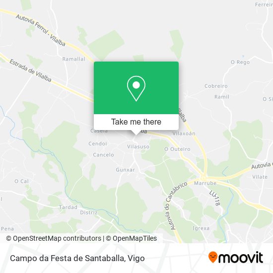 Campo da Festa de Santaballa map