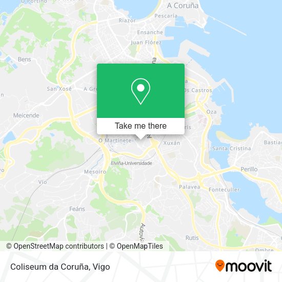 Coliseum da Coruña map