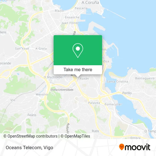 Oceans Telecom map