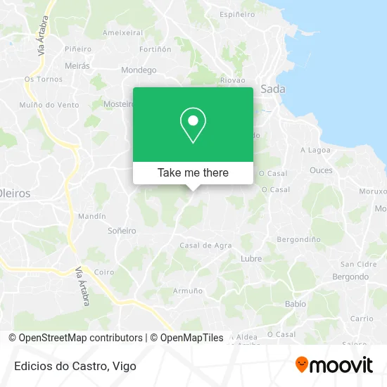 Edicios do Castro map