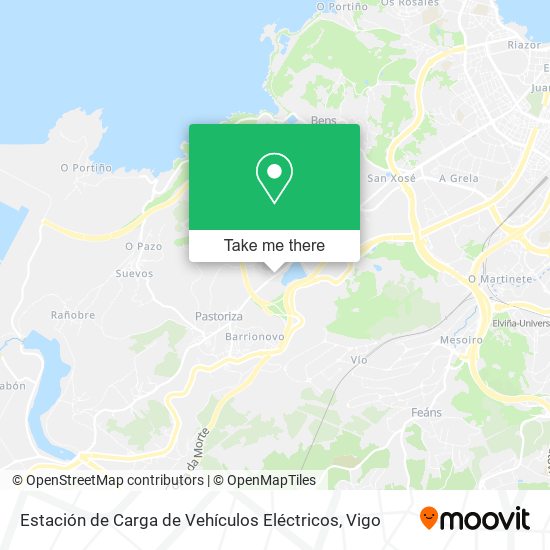 mapa Estación de Carga de Vehículos Eléctricos