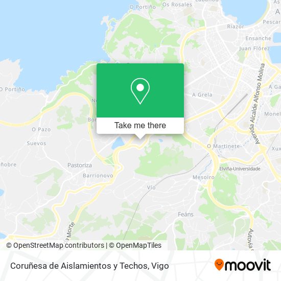 Coruñesa de Aislamientos y Techos map