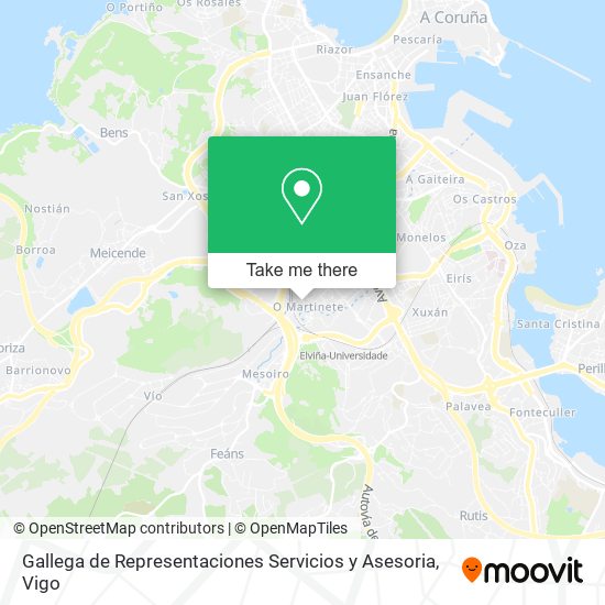 Gallega de Representaciones Servicios y Asesoria map