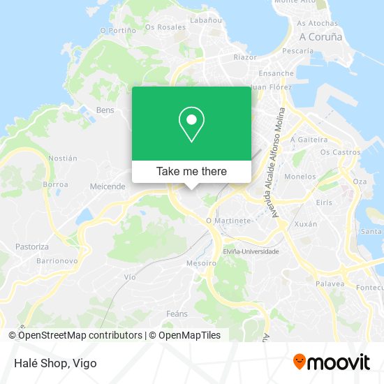 mapa Halé Shop