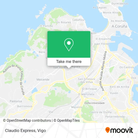 Claudio Express map