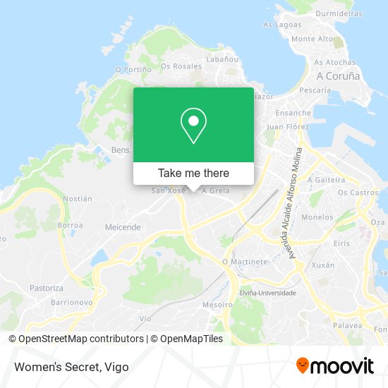 Women's Secret map