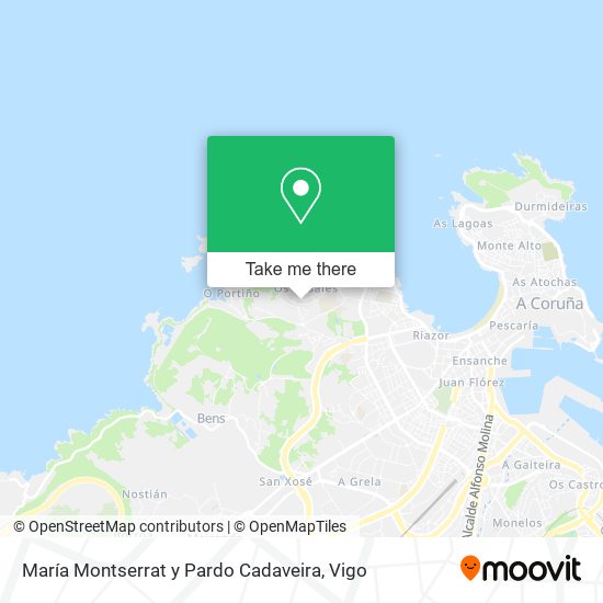 María Montserrat y Pardo Cadaveira map