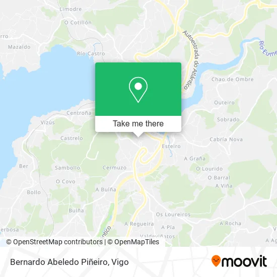 Bernardo Abeledo Piñeiro map