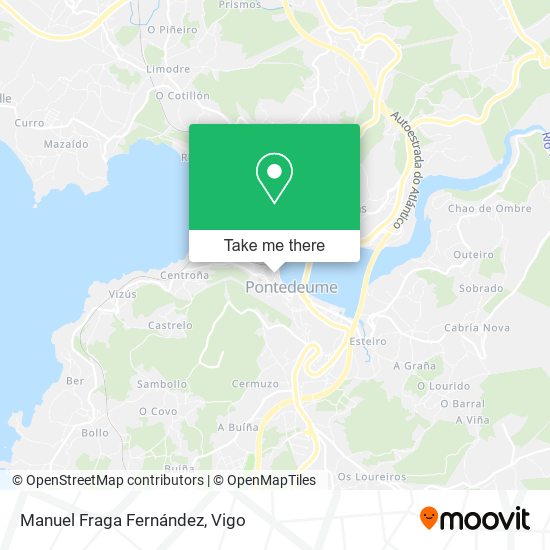 Manuel Fraga Fernández map