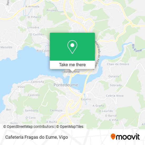Cafetería Fragas do Eume map