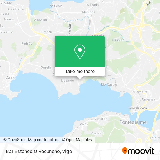 Bar Estanco O Recuncho map
