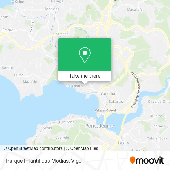 Parque Infantil das Modias map