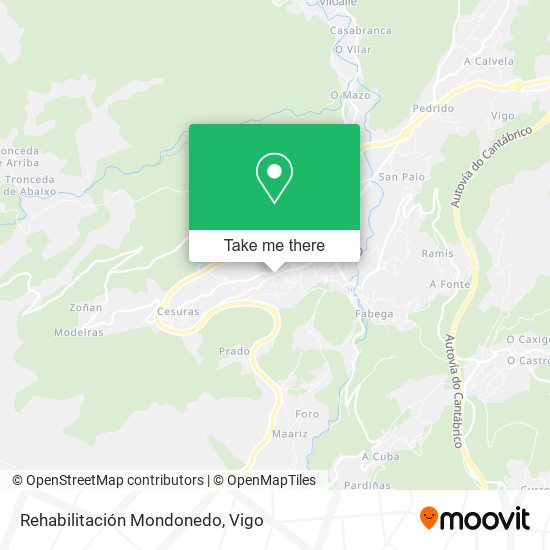 Rehabilitación Mondonedo map