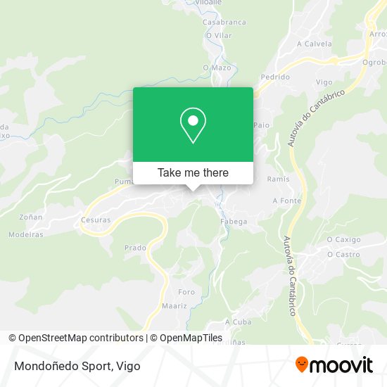 Mondoñedo Sport map