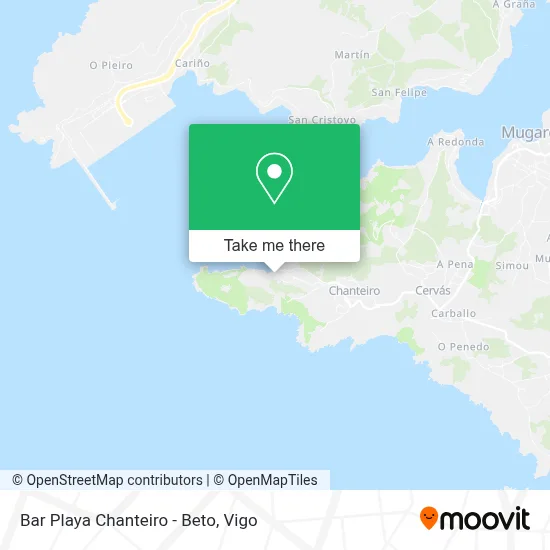Bar Playa Chanteiro - Beto map