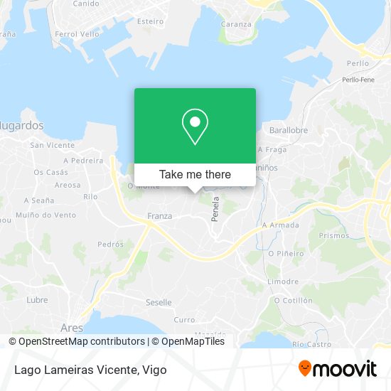 Lago Lameiras Vicente map