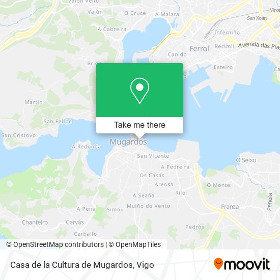 Casa de la Cultura de Mugardos map