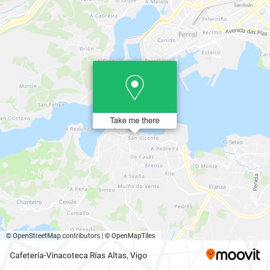Cafetería-Vinacoteca Rías Altas map