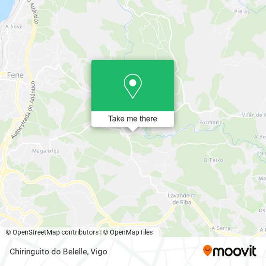 mapa Chiringuito do Belelle