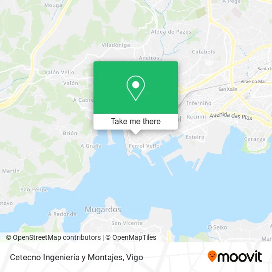 Cetecno Ingeniería y Montajes map