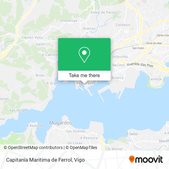 Capitanía Maritima de Ferrol map
