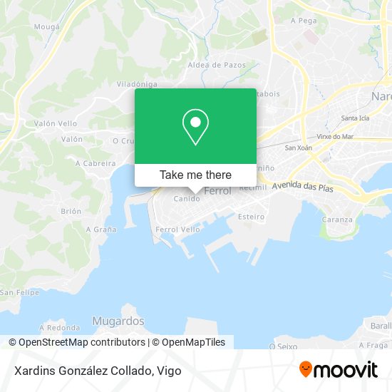 Xardins González Collado map