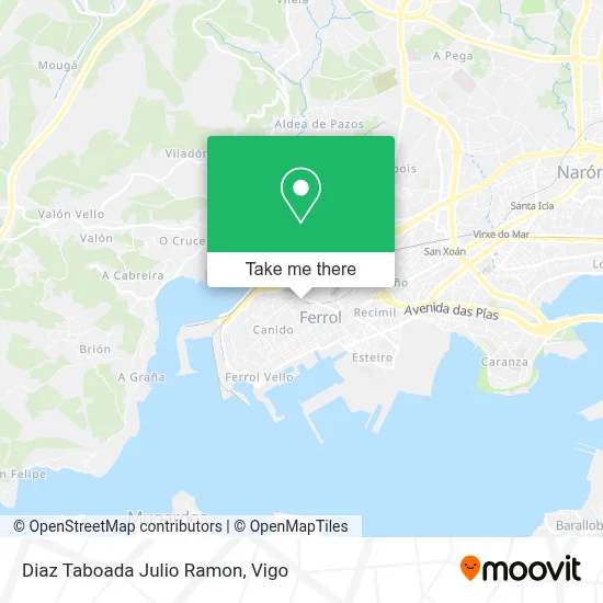 Diaz Taboada Julio Ramon map