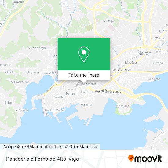 Panadería o Forno do Alto map