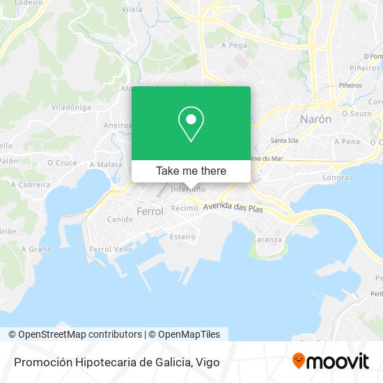 mapa Promoción Hipotecaria de Galicia