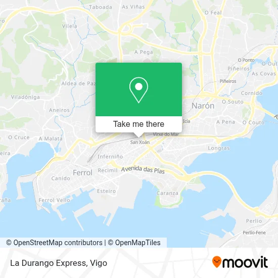 La Durango Express map