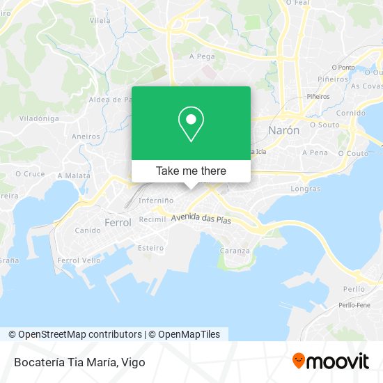 Bocatería Tia María map