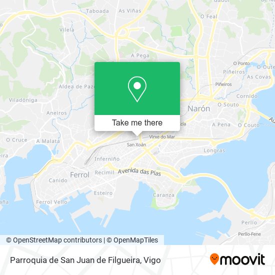 Parroquia de San Juan de Filgueira map