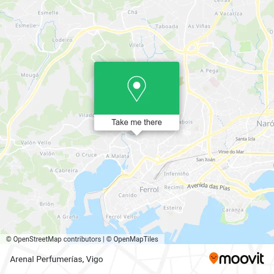 Arenal Perfumerías map
