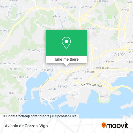 Avícola de Corzos map