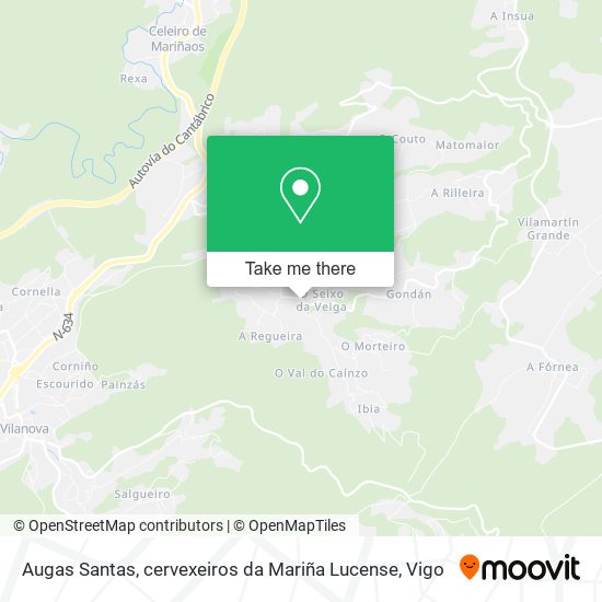 Augas Santas, cervexeiros da Mariña Lucense map