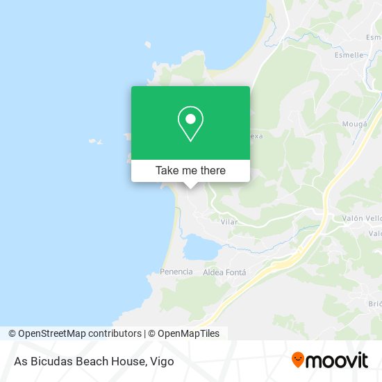 As Bicudas Beach House map