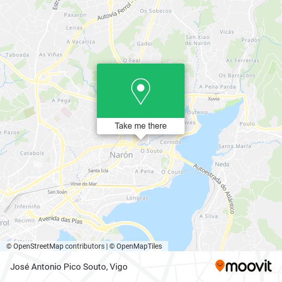 José Antonio Pico Souto map