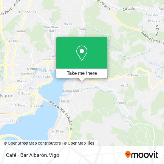 Café - Bar Albarón map