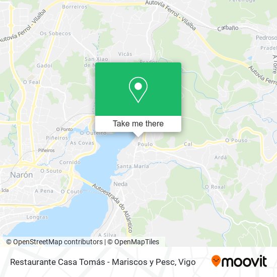 Restaurante Casa Tomás - Mariscos y Pesc map