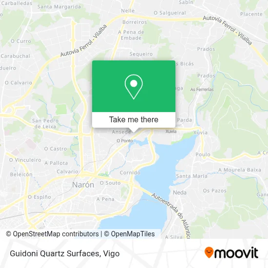 Guidoni Quartz Surfaces map