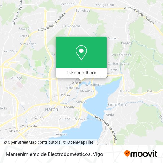 Mantenimiento de Electrodomésticos map