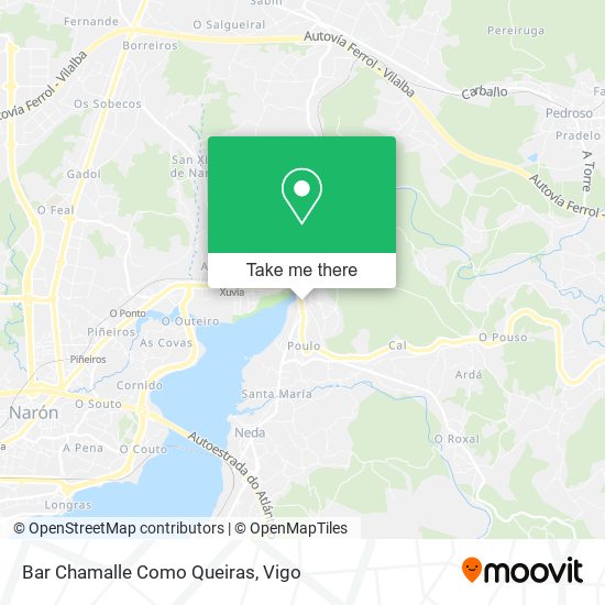 mapa Bar Chamalle Como Queiras