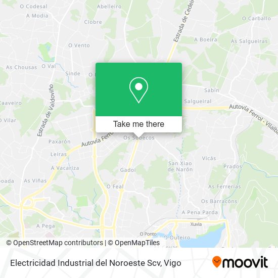 mapa Electricidad Industrial del Noroeste Scv