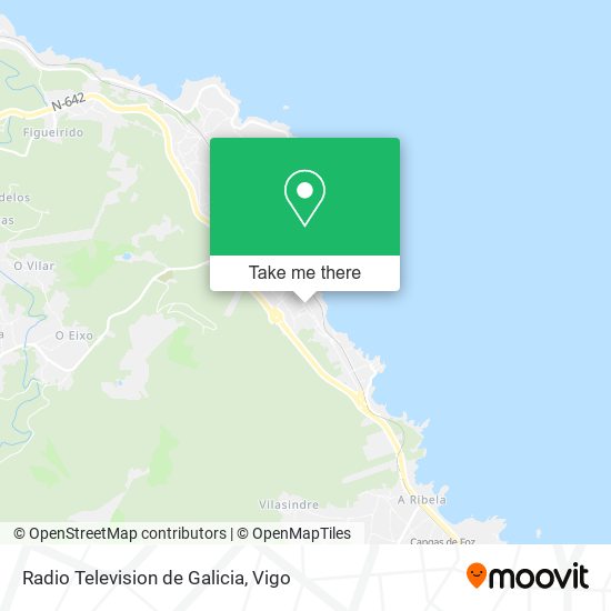 Radio Television de Galicia map