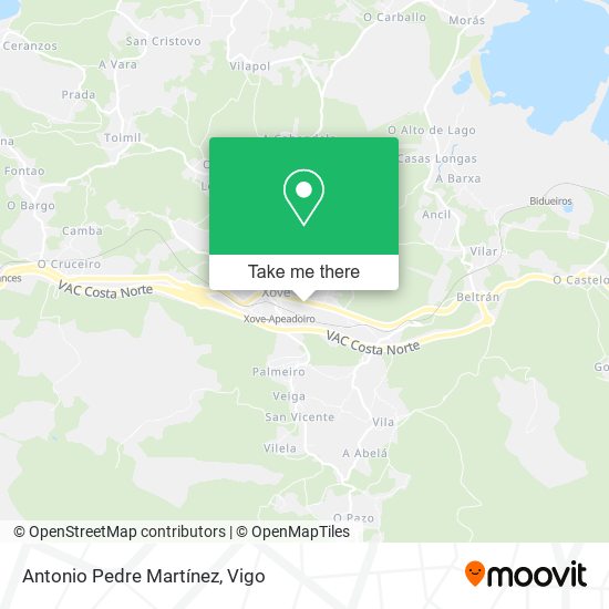 Antonio Pedre Martínez map