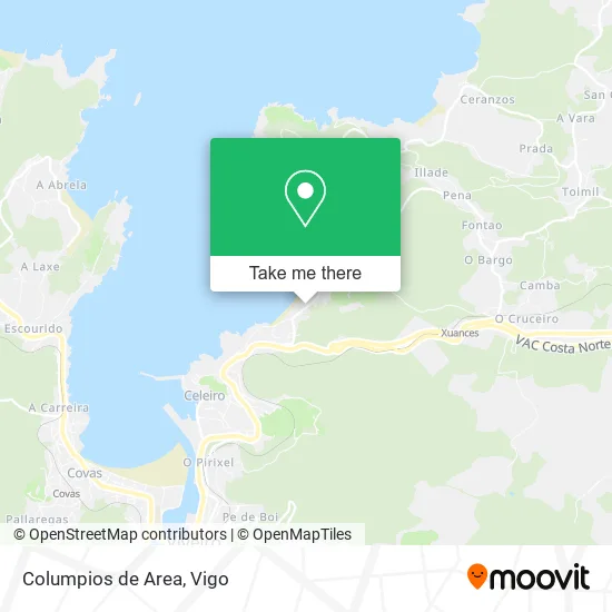 Columpios de Area map