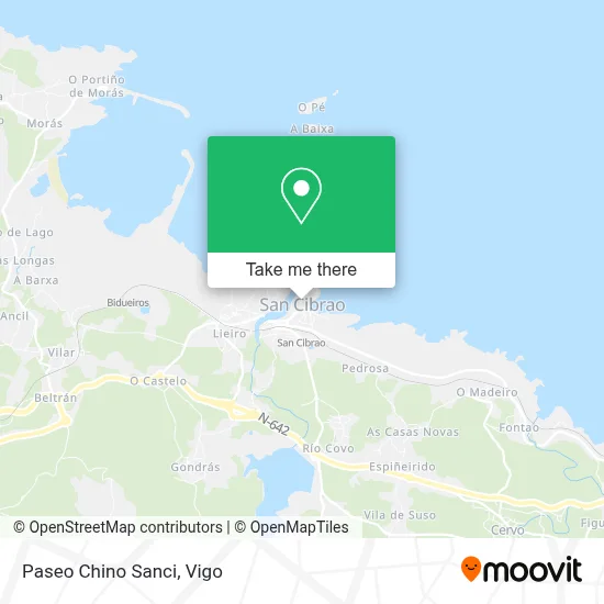 Paseo Chino Sanci map