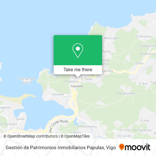 Gestión de Patrimonios Inmobiliarios Papulas map