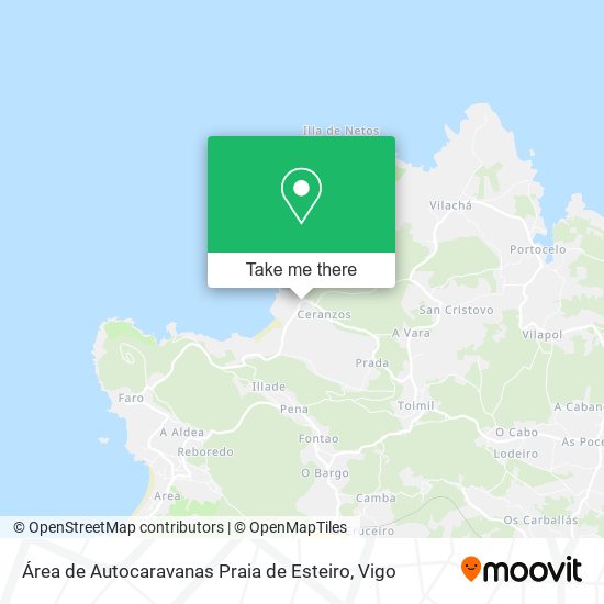 Área de Autocaravanas Praia de Esteiro map