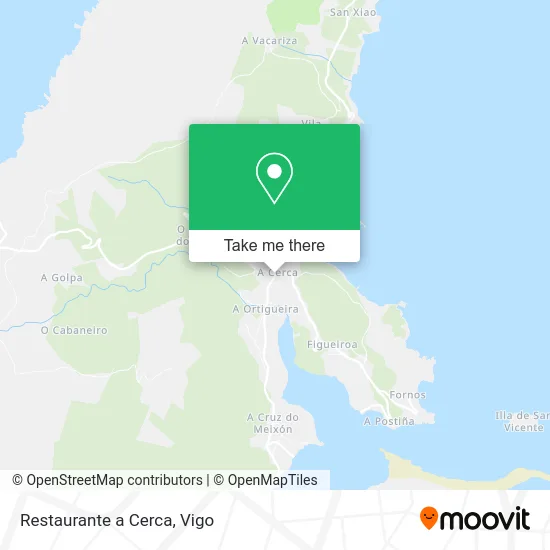 Restaurante a Cerca map